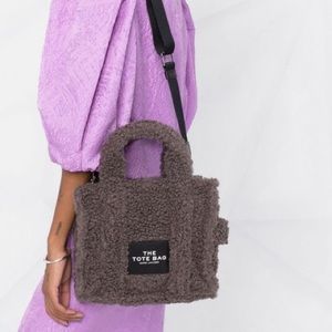 Marc Jacobs Mini Traveler Faux-Fur Tote Crossbody Bag